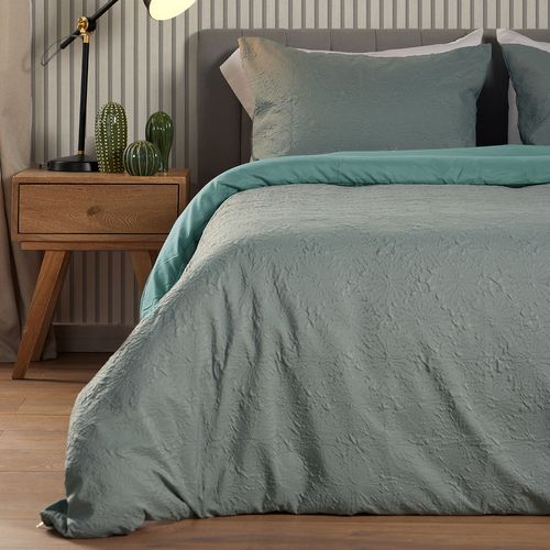Cover Duvet - Funda Plumón Microfibra Artticus Flor Turquesa